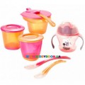 Набор детской посуды для первого прикорма для девочек от 4 мес Tommee Tippee 44673291